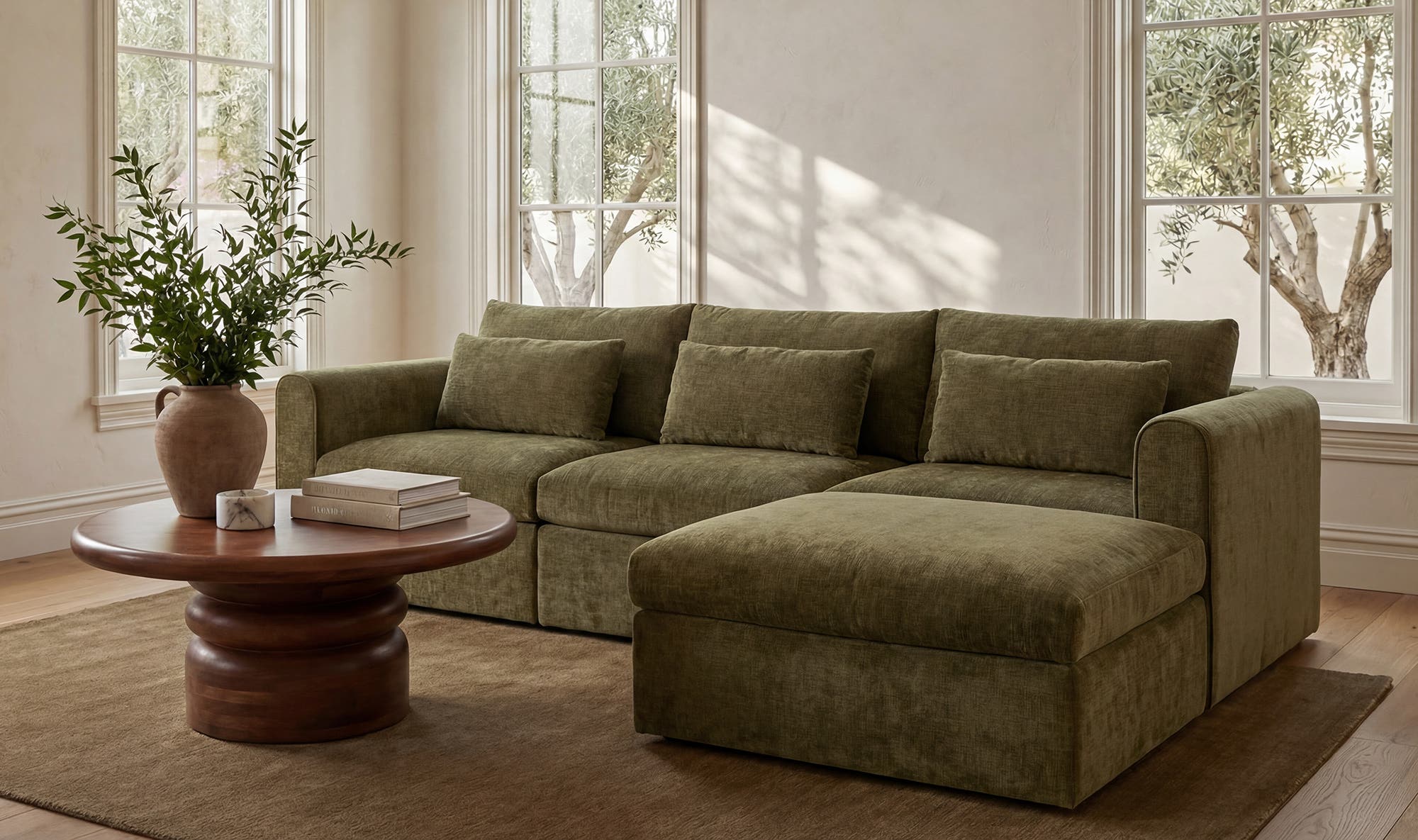 Swift Storage Ottoman Dark Green by Moe's Home Collection - view 4