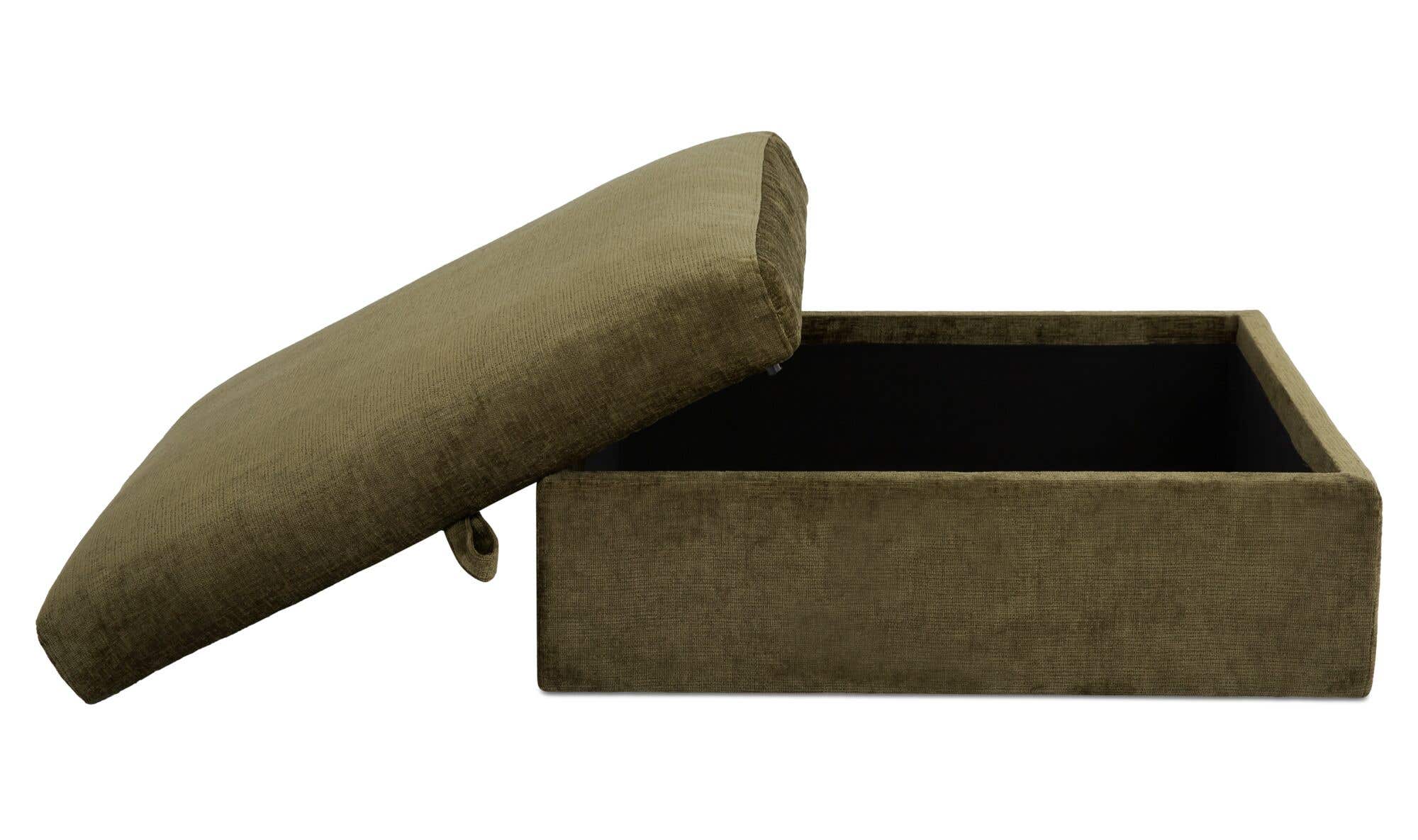 Swift Storage Ottoman Dark Green by Moe's Home Collection - view 5