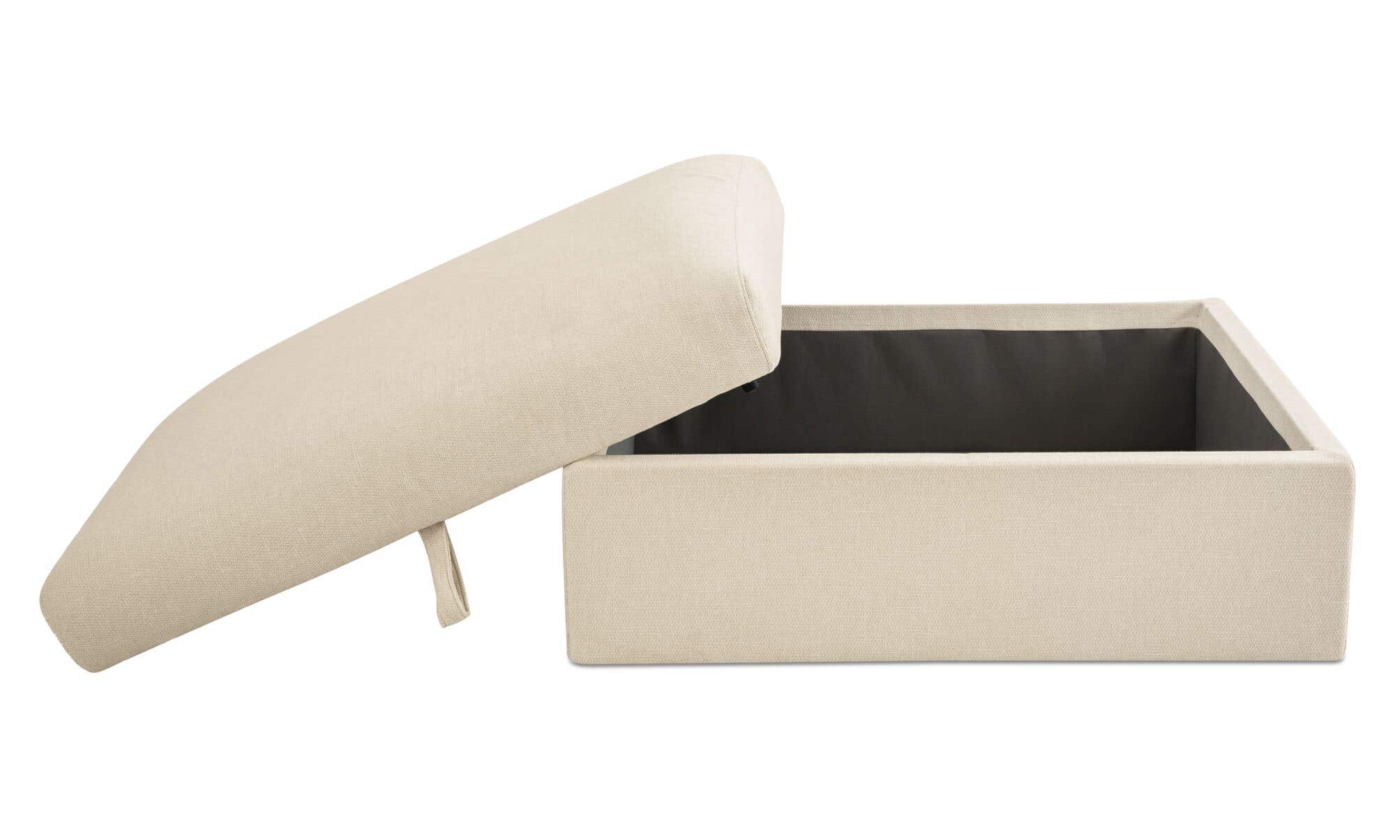 Swift Storage Ottoman Light Beige by Moe's Home Collection - view 5