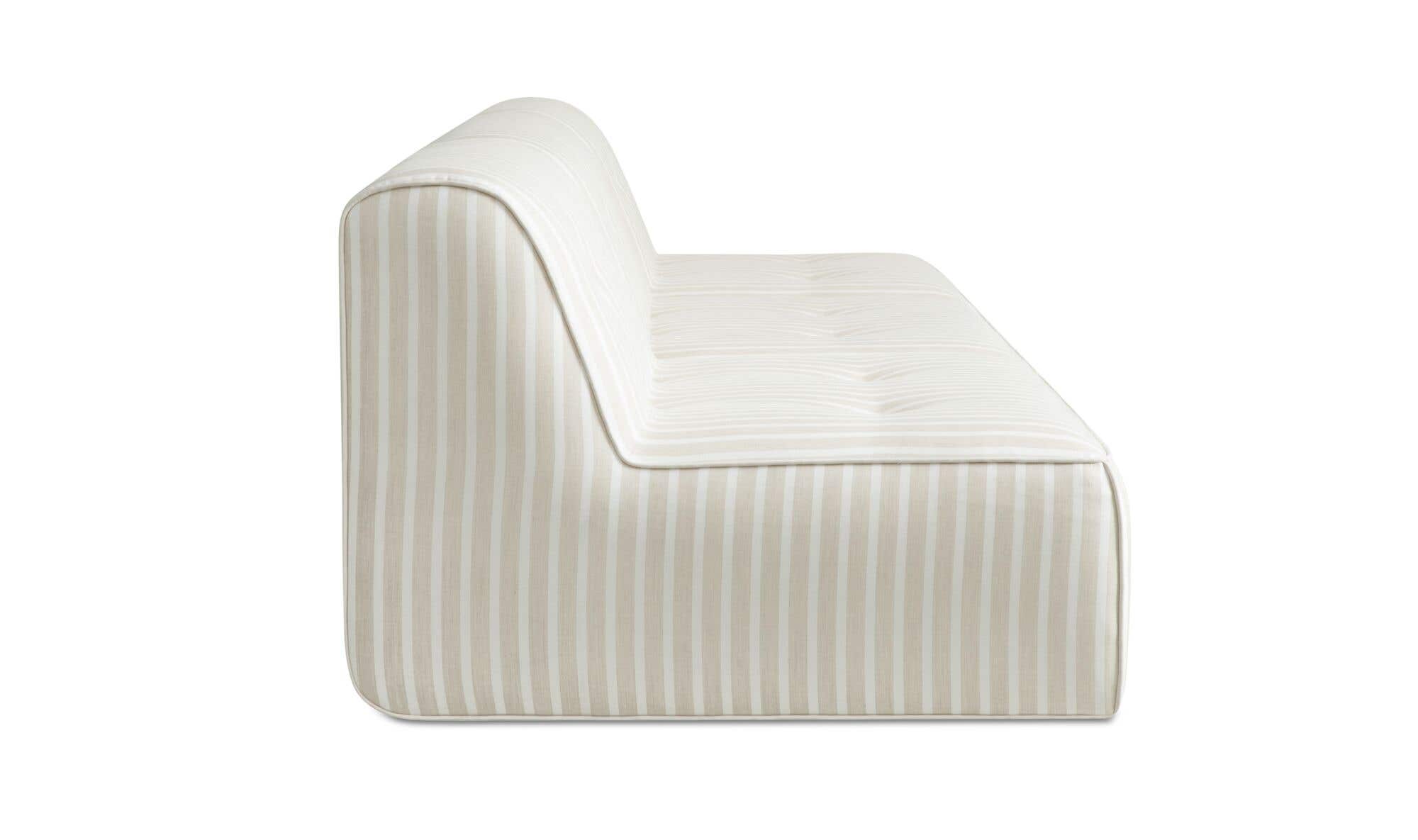 Sunseeker 3 Piece Outdoor Sofa Brown Stripe by Moe's Home Collection - view 4