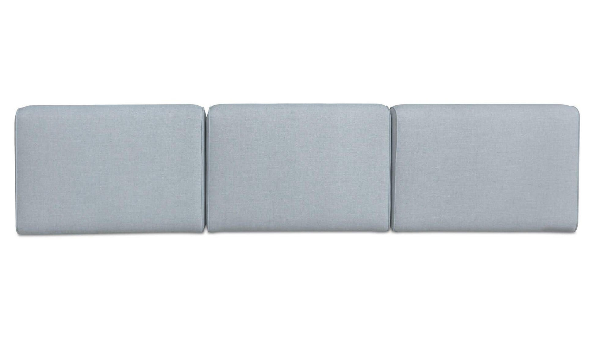 Sunseeker 3 Piece Outdoor Sofa Light Blue by Moe's Home Collection - view 5