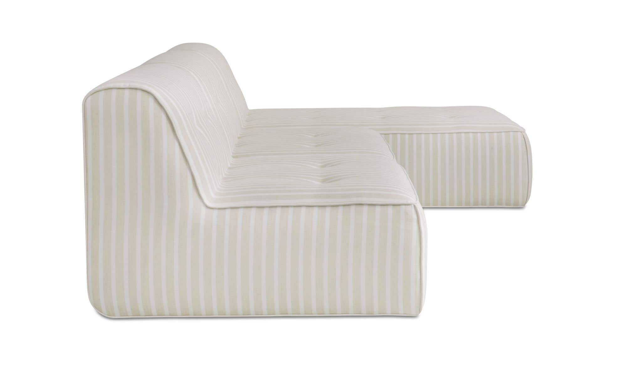 Sunseeker 3 Piece Outdoor Lounge Brown Stripe by Moe's Home Collection - view 5