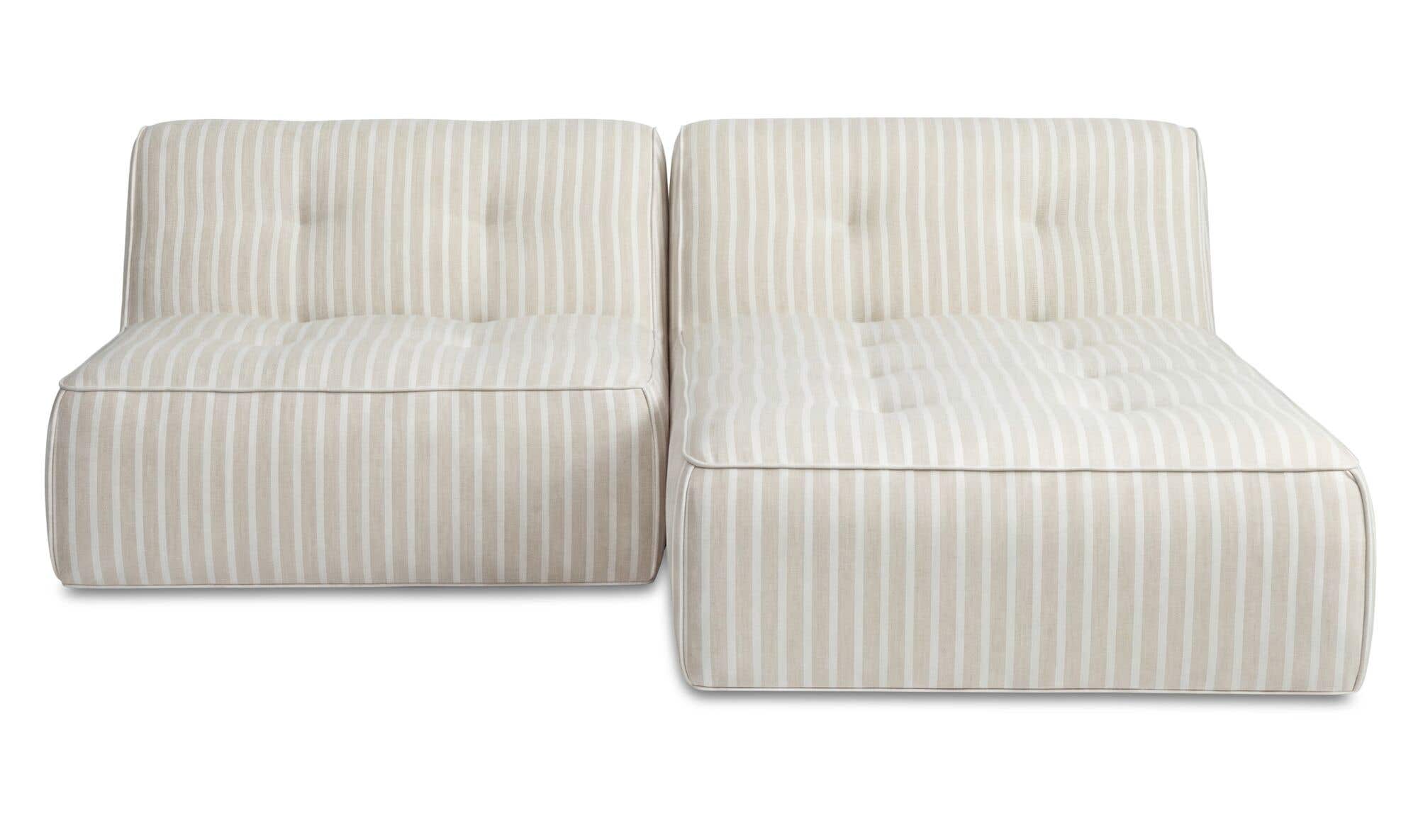 Sunseeker 2 Piece Outdoor Nook Brown Stripe by Moe's Home Collection - view 3