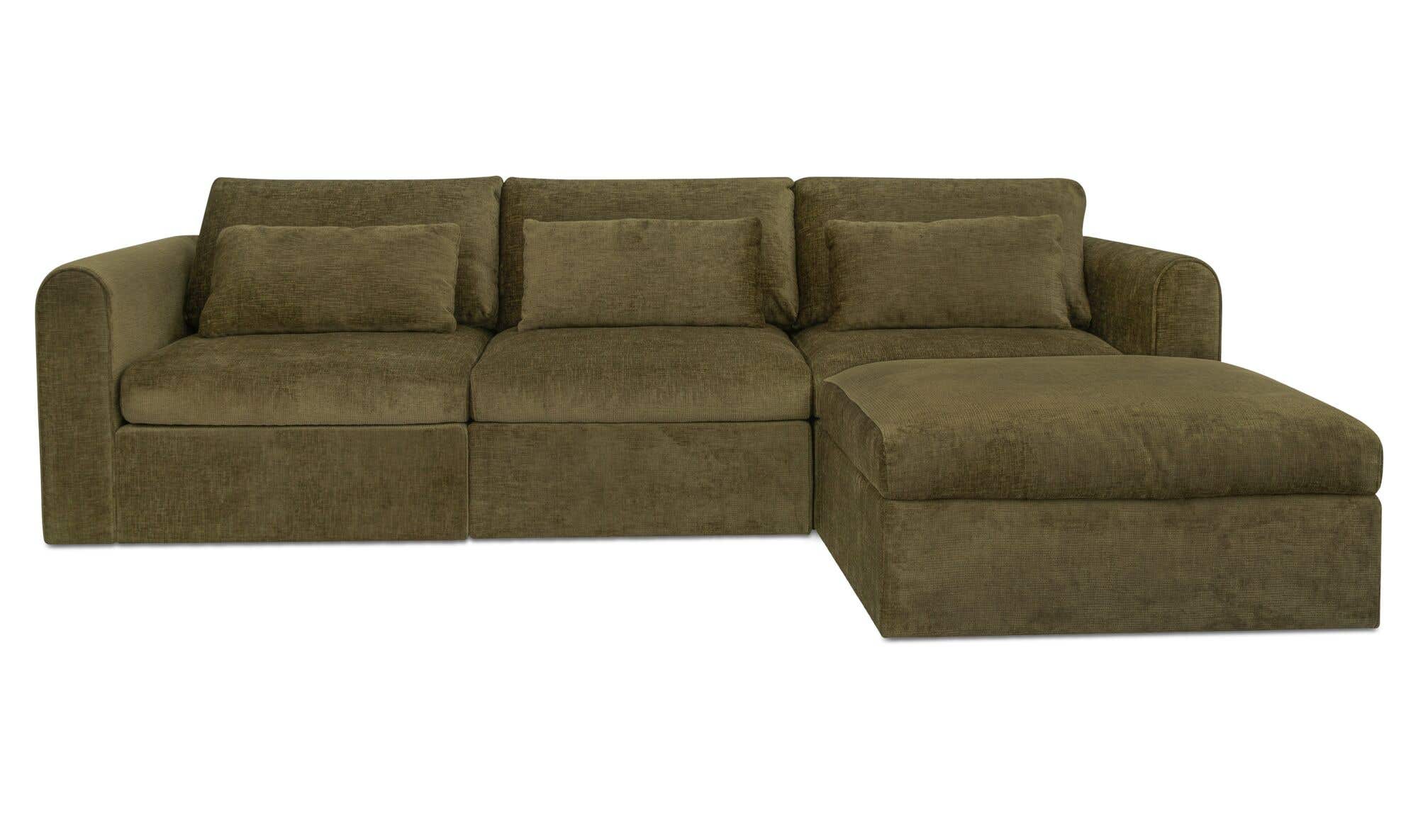 Swift Lounge Modular Sectional Dark Green by Moe's Home Collection - view 3