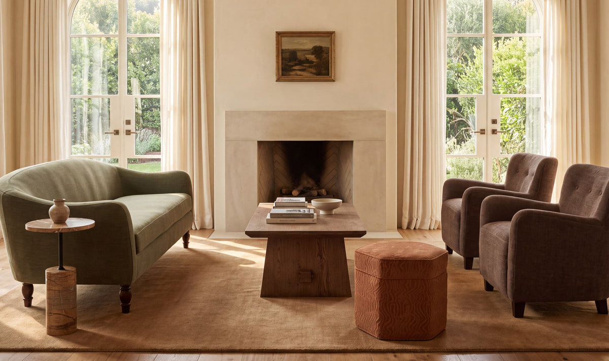 Finn Storage Ottoman Terracotta by Moe's Home Collection - view 3