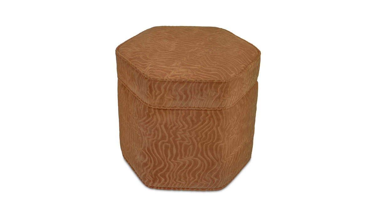 Finn Storage Ottoman Terracotta by Moe's Home Collection - view 5