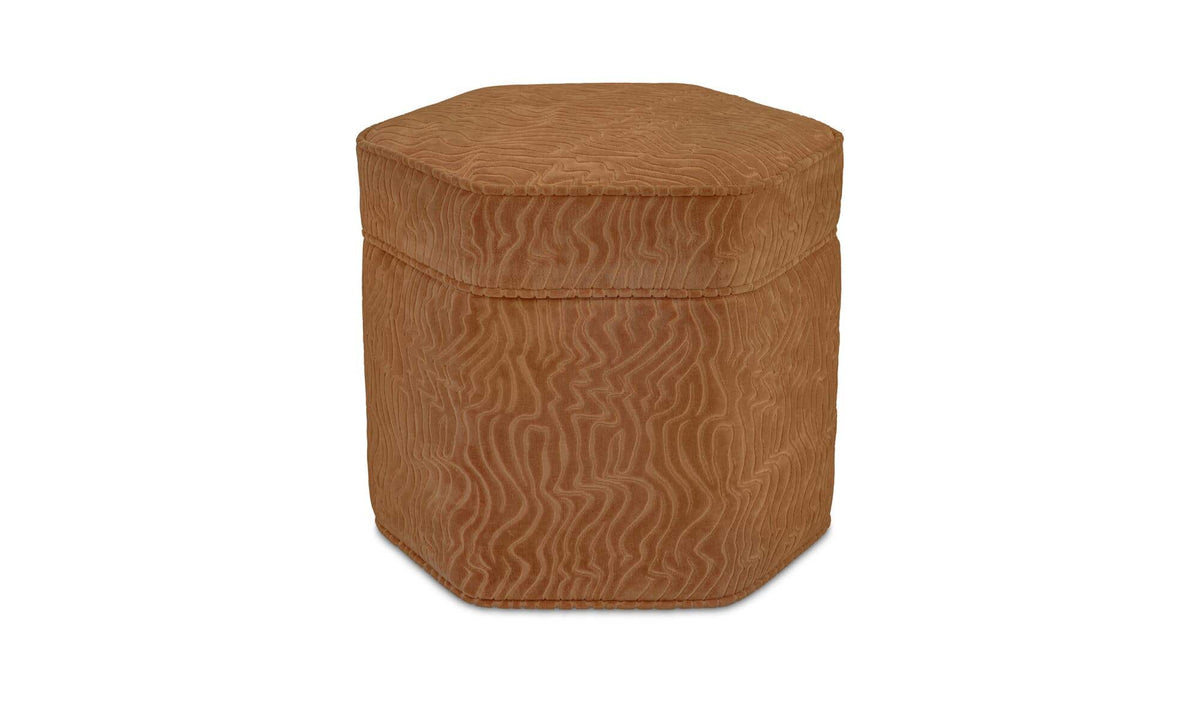 Finn Storage Ottoman Terracotta by Moe's Home Collection - view 2