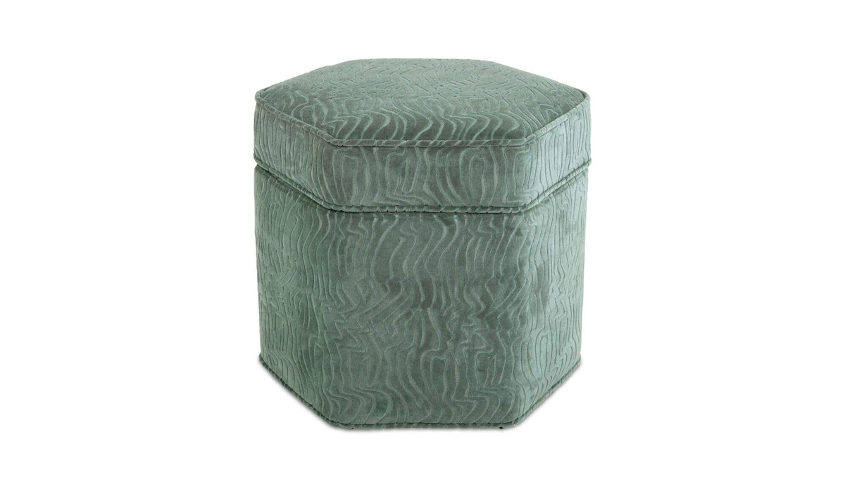 Finn Storage Ottoman Blue by Moe's Home Collection - view 2