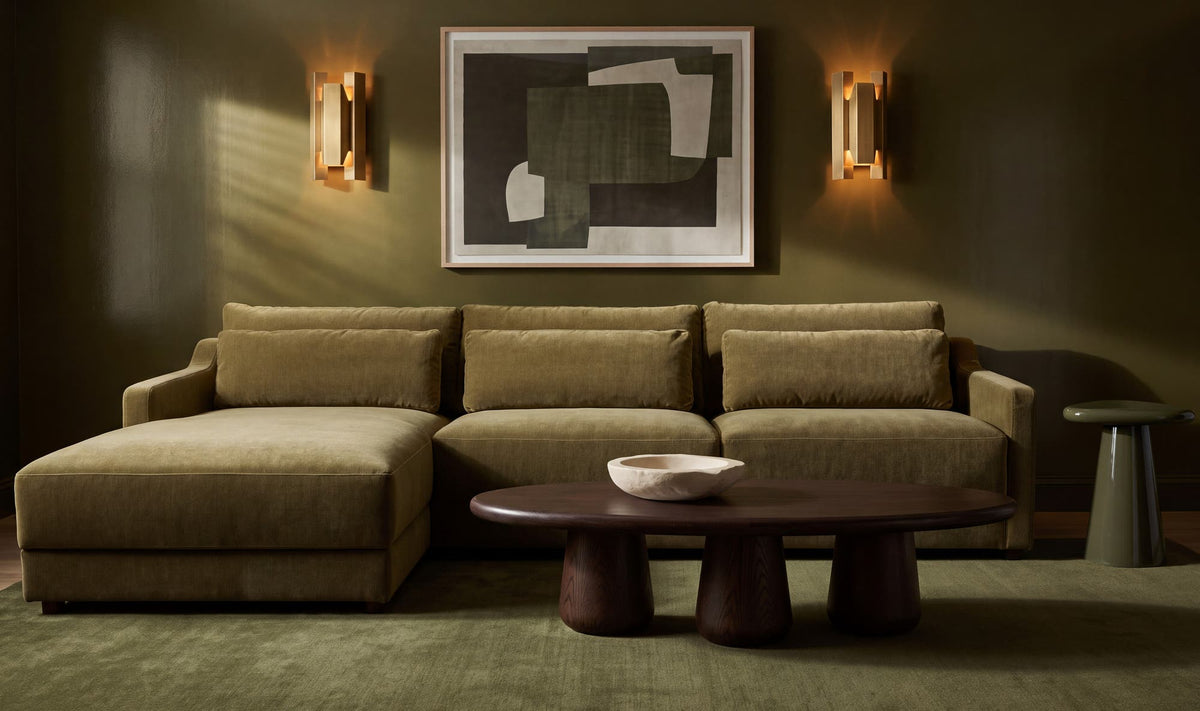 Imogen Sectional Olive Left by Moe's Home Collection - view 3