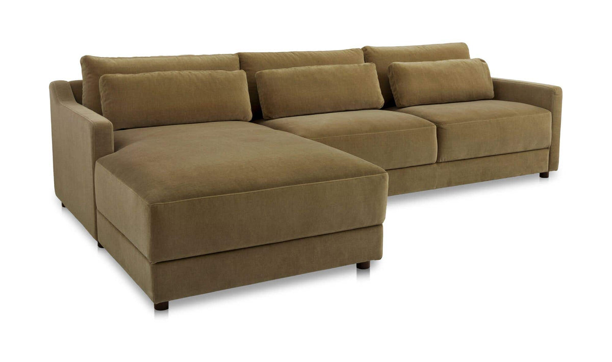 Imogen Sectional Olive Left by Moe's Home Collection - view 4