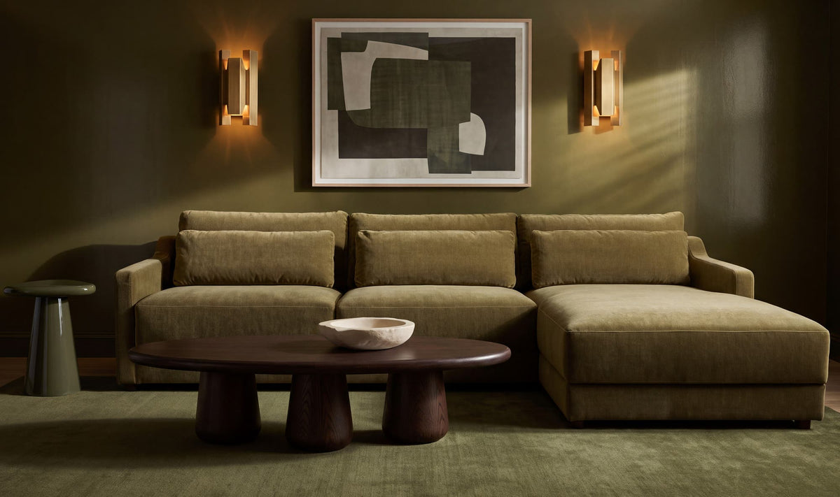 Imogen Sectional Olive Right by Moe's Home Collection - view 3