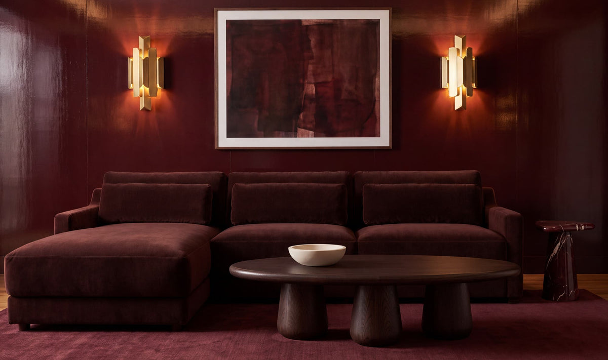 Imogen Sectional Bordeaux Left by Moe's Home Collection - view 3