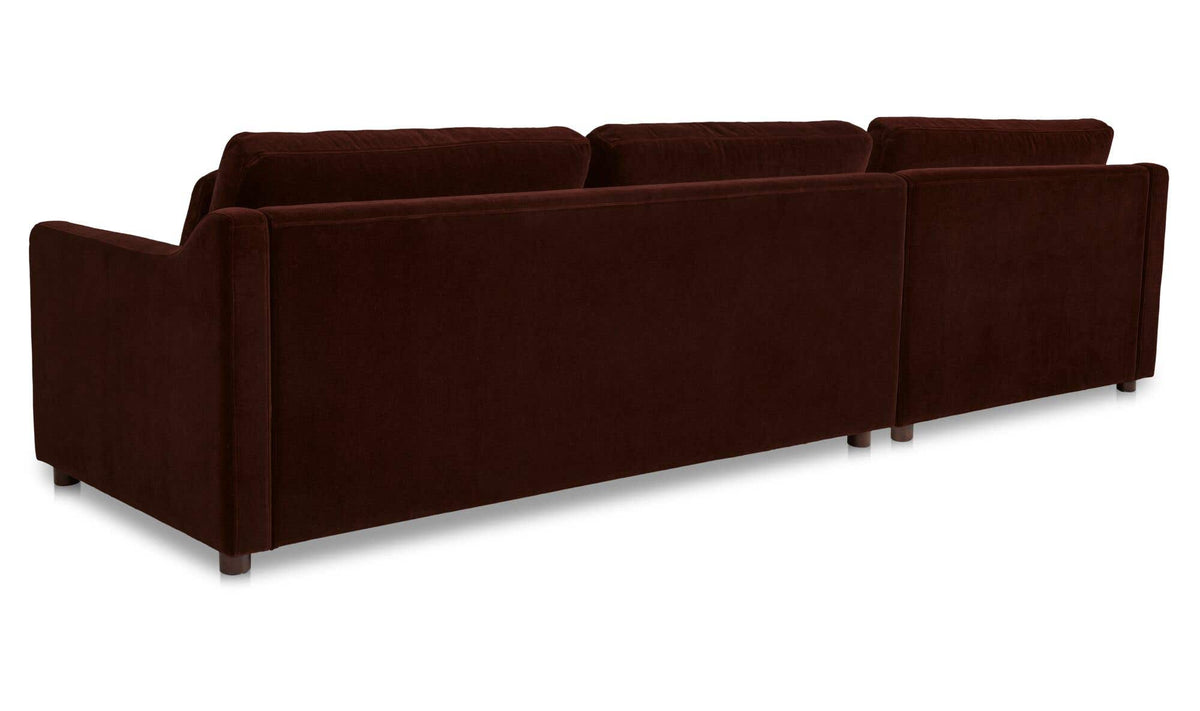 Imogen Sectional Bordeaux Left by Moe's Home Collection - view 6
