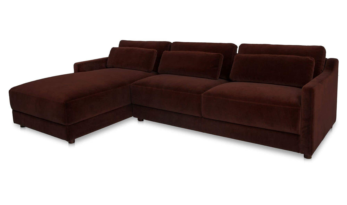 Imogen Sectional Bordeaux Left by Moe's Home Collection - view 10