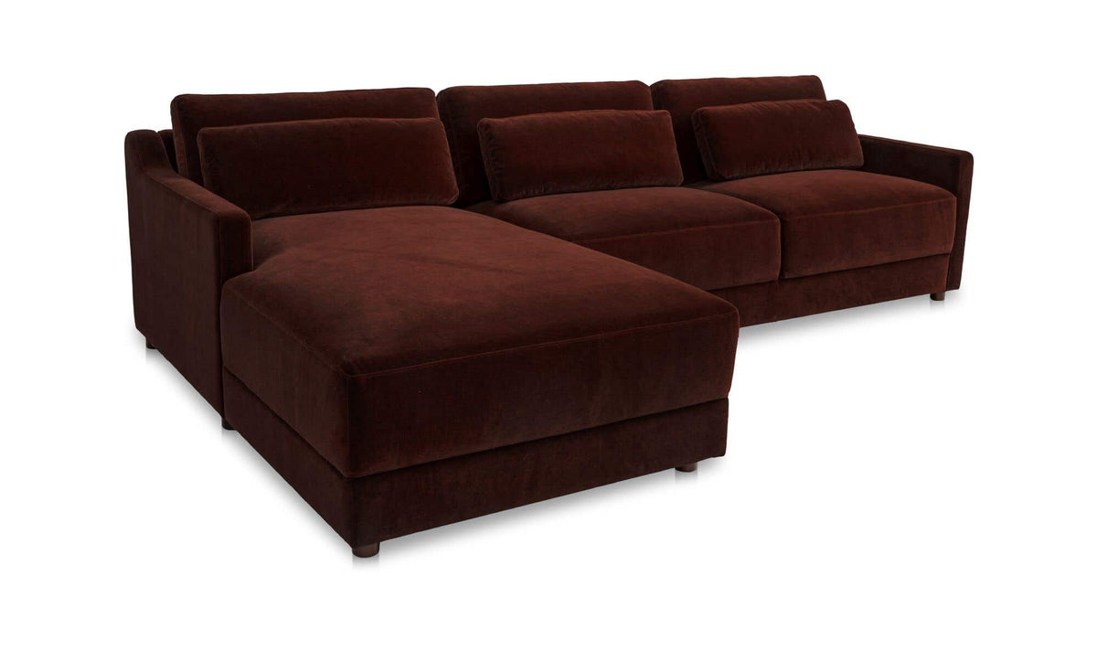 Imogen Sectional Bordeaux Left by Moe's Home Collection - view 4