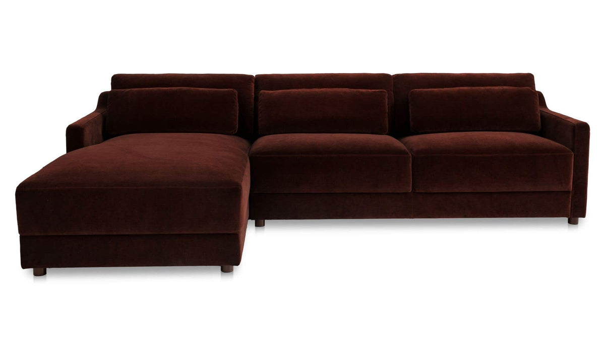 Imogen Sectional Bordeaux Left by Moe's Home Collection - view 2