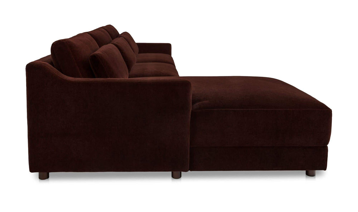 Imogen Sectional Bordeaux Left by Moe's Home Collection - view 5