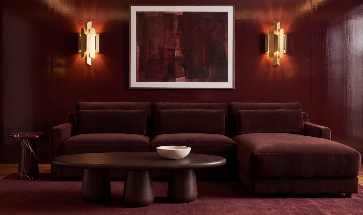 Imogen Sectional Bordeaux Right by Moe's Home Collection - view 3