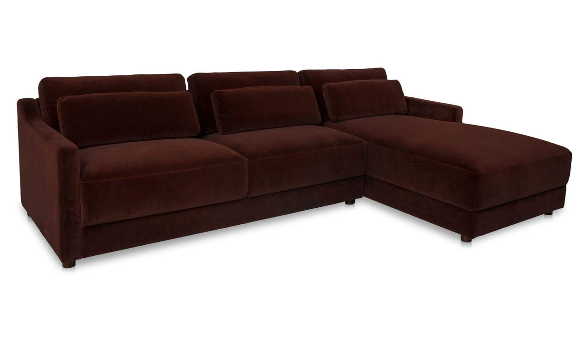 Imogen Sectional Bordeaux Right by Moe's Home Collection - view 4