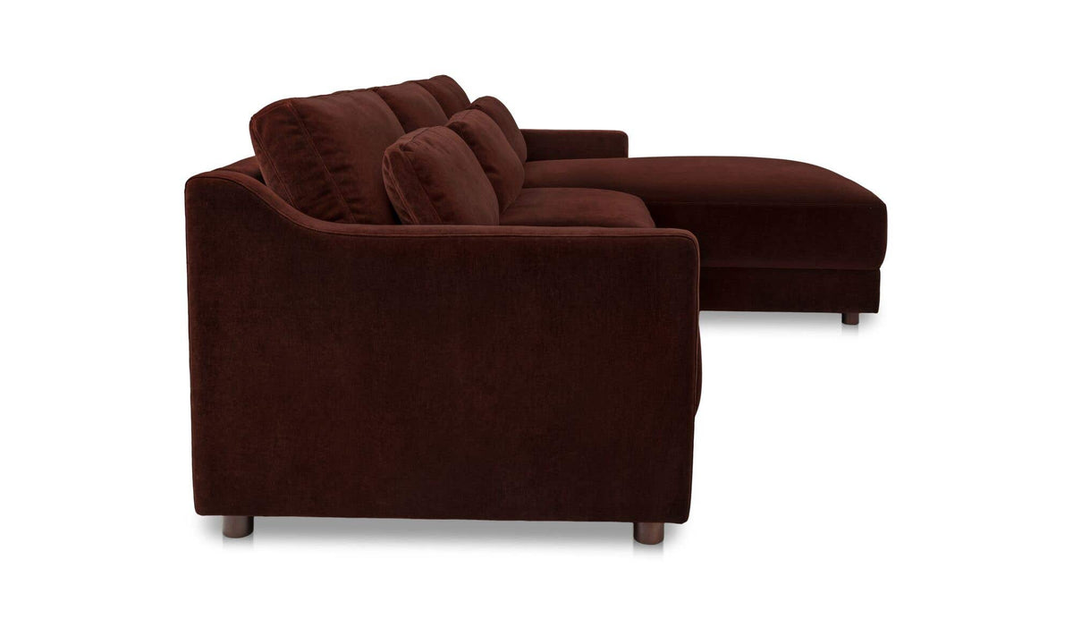 Imogen Sectional Bordeaux Right by Moe's Home Collection - view 5