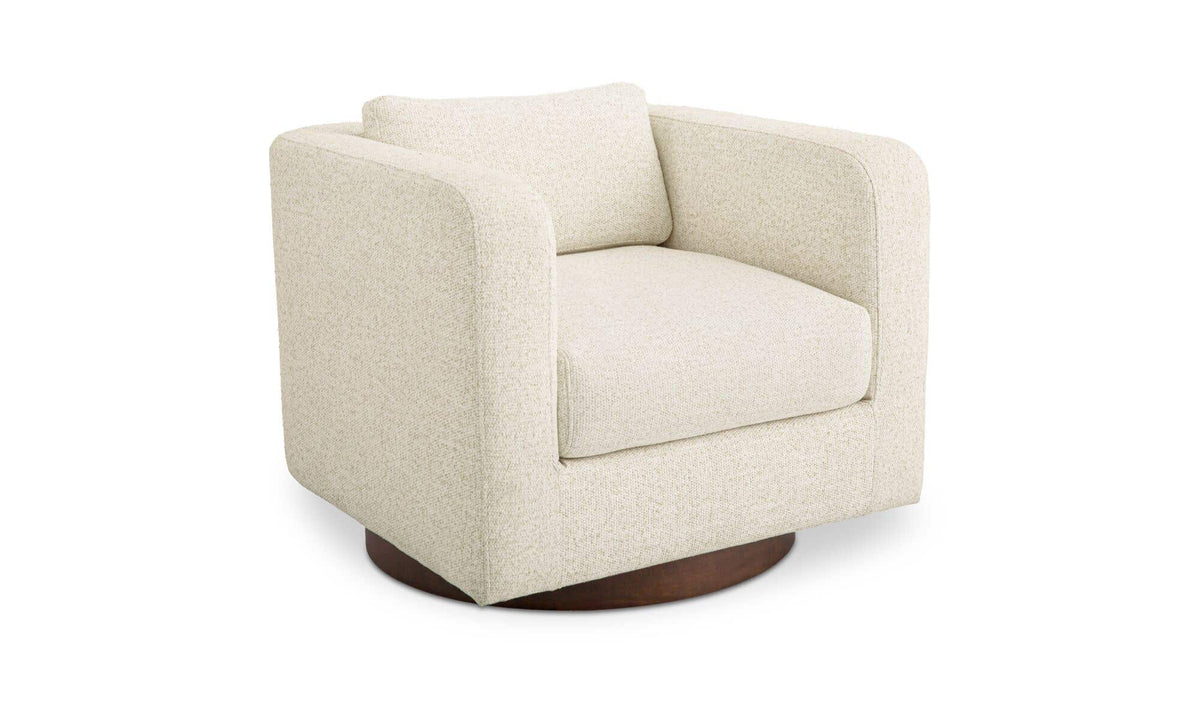 Julian Swivel Chair Textured Oat by Moe's Home Collection - view 4