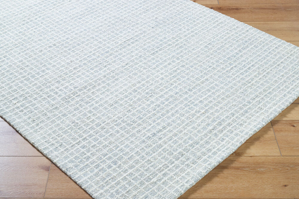 Andreas Light Blue/White Handmade Rug - corner