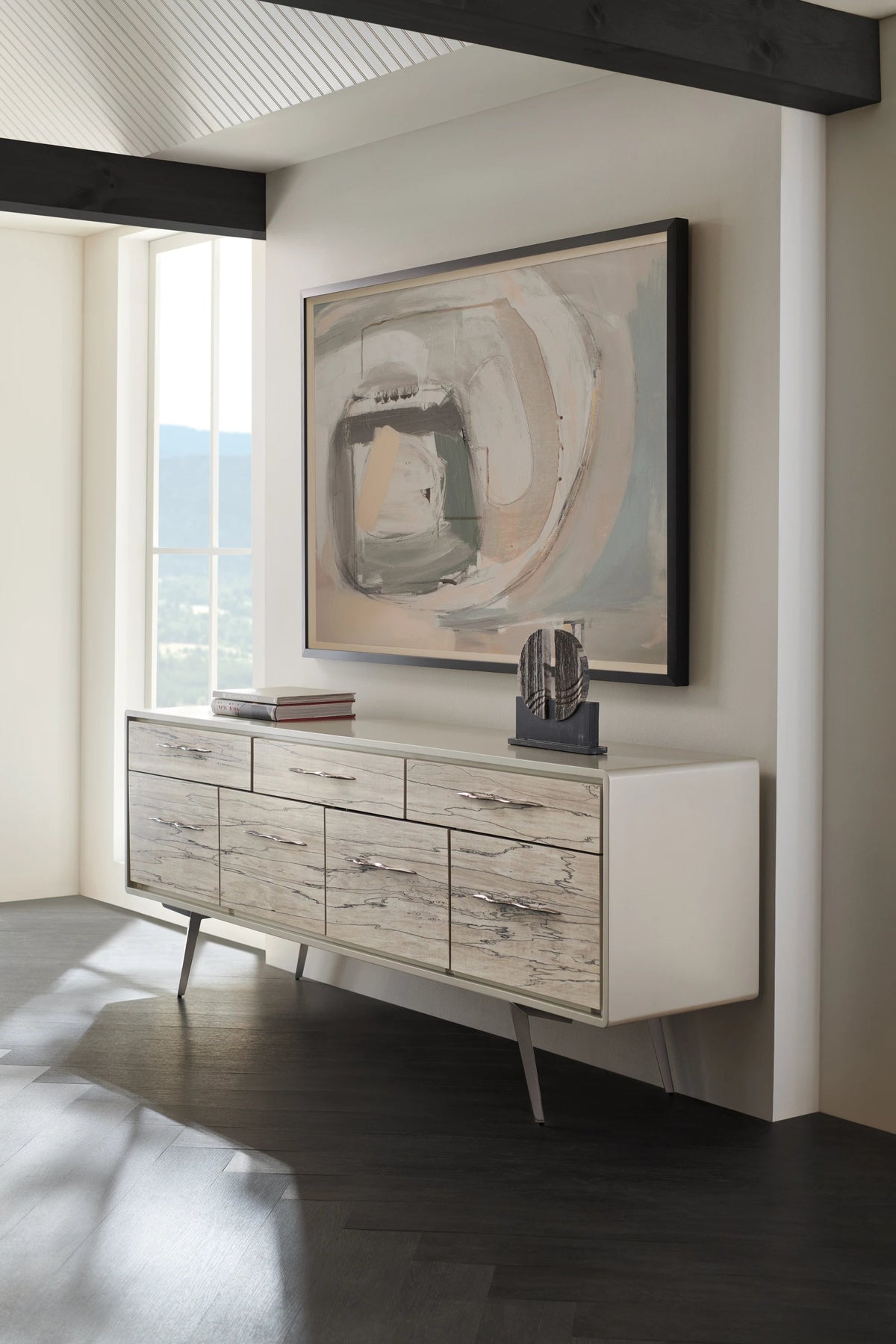 Highs and Lows Deep Bronze Sideboard 84" by Caracole - view 2