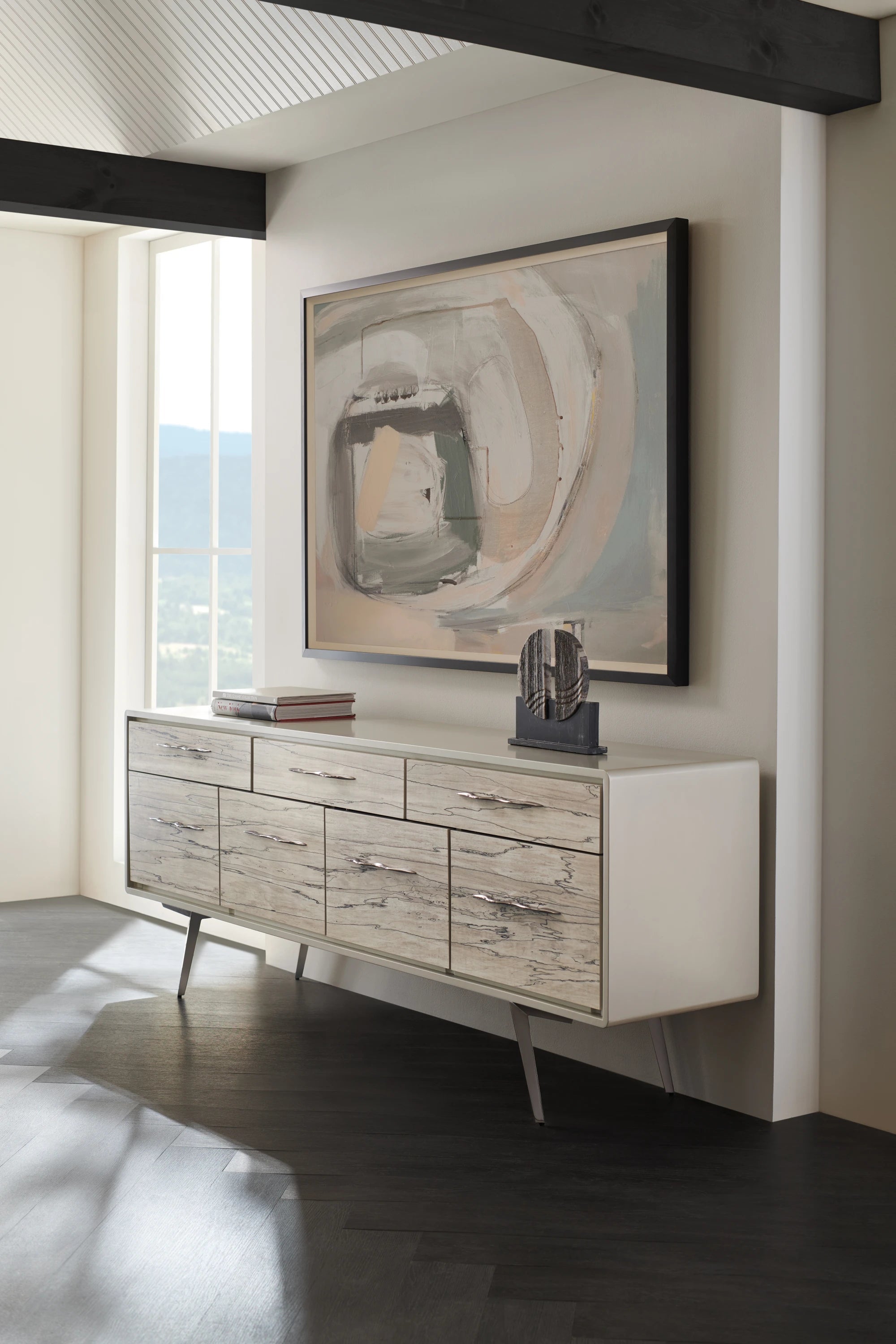 Highs and Lows Deep Bronze Sideboard 84" by Caracole - view 2