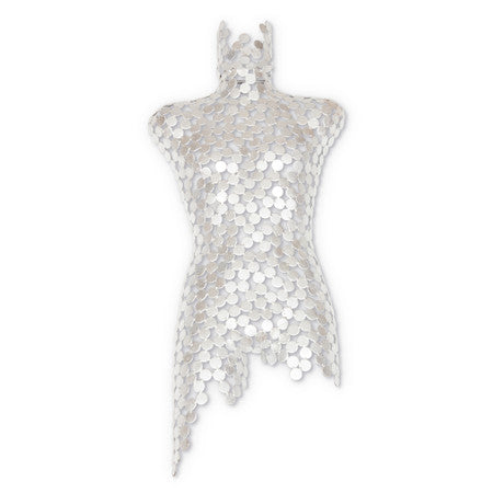 Naturals Male Torso Silver Leaf