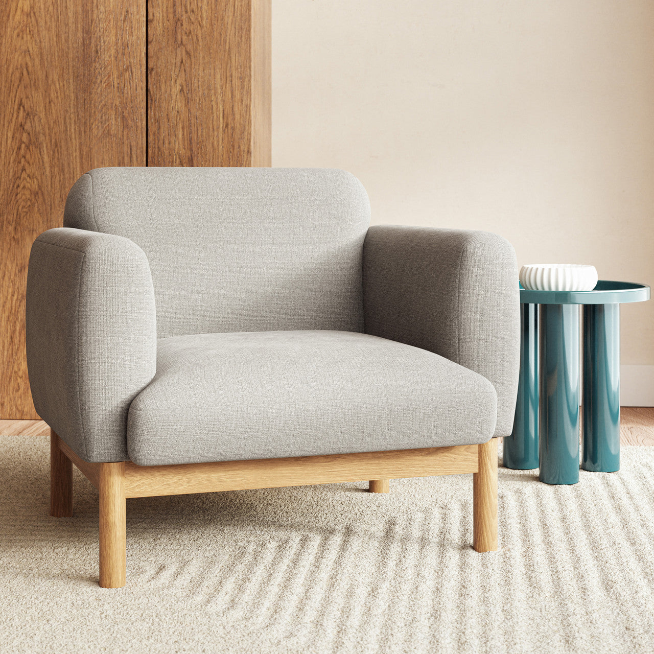 Metro - Tulum Accent Chair - Light Gray