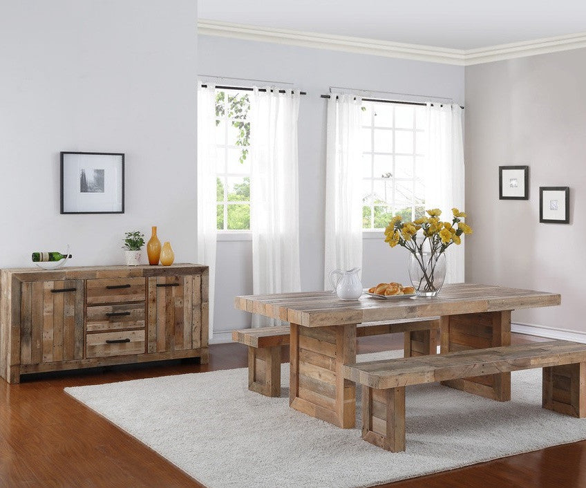 Angora Natural Reclaimed Wood Curio Cabinet