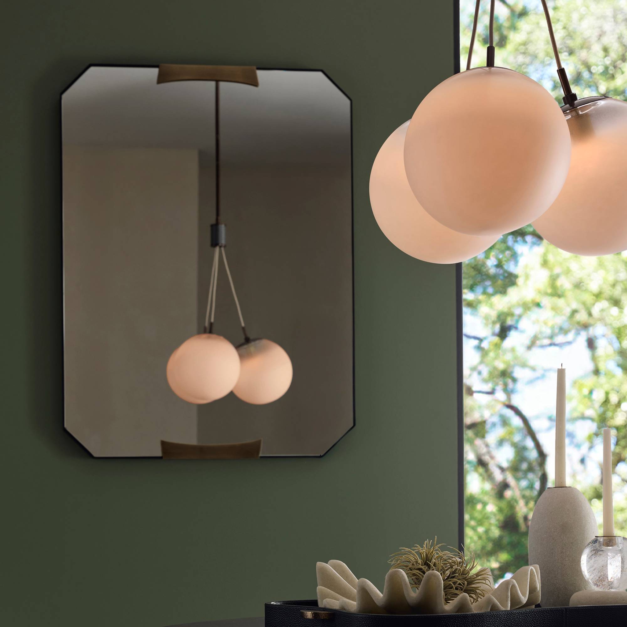 Kris Large Rectangular Mirror by Arteriors - view 2