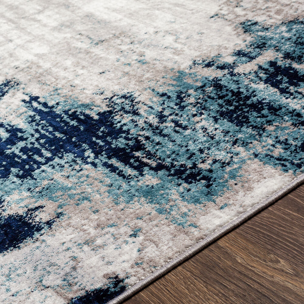 Wanderlust Black/White Machine Woven Rug - texture