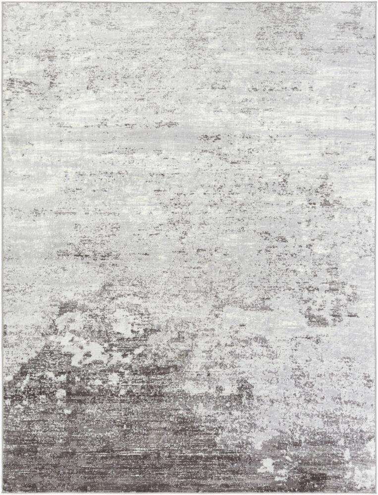 Wanderlust Charcoal/White Machine Woven Rug - 2' x 2'11"