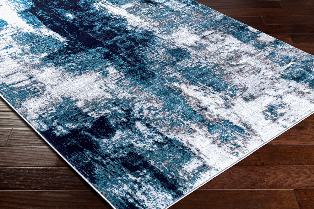 Wanderlust Cream/Medium Gray Machine Woven Rug - corner