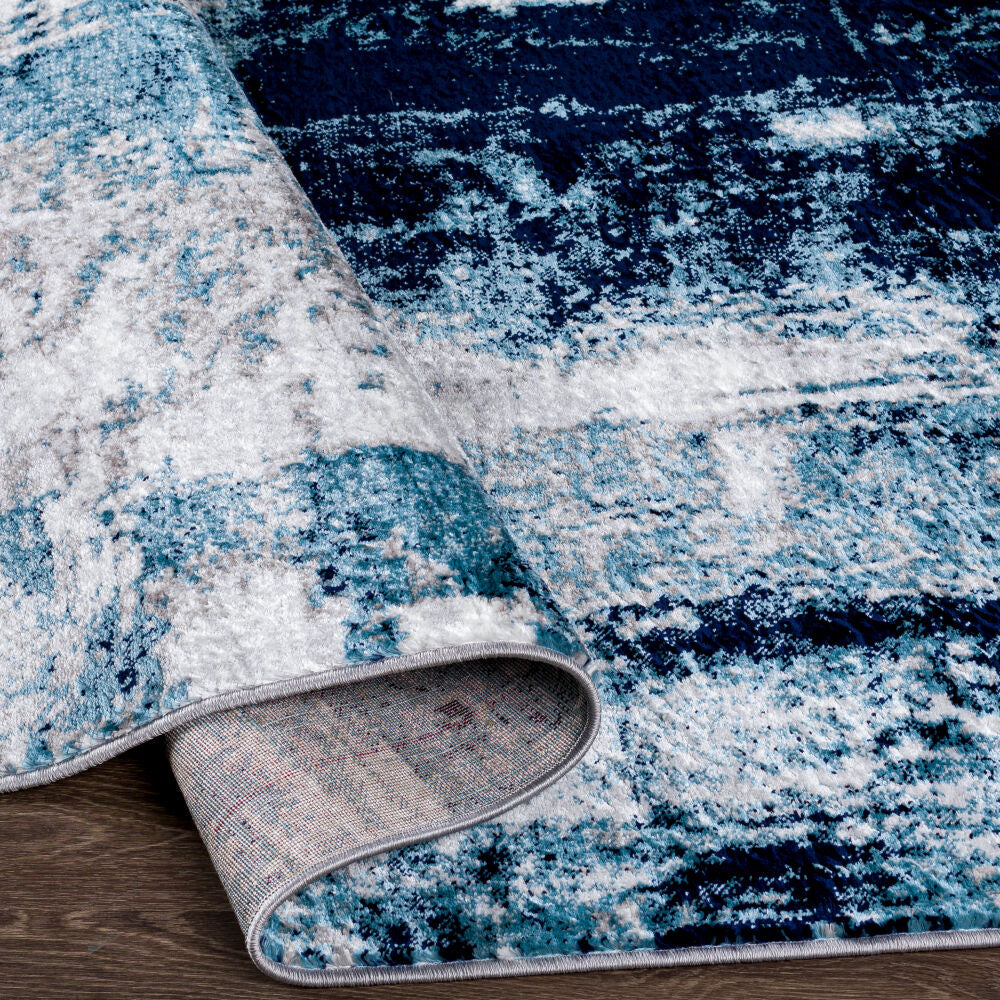 Wanderlust Cream/Medium Gray Machine Woven Rug - fold