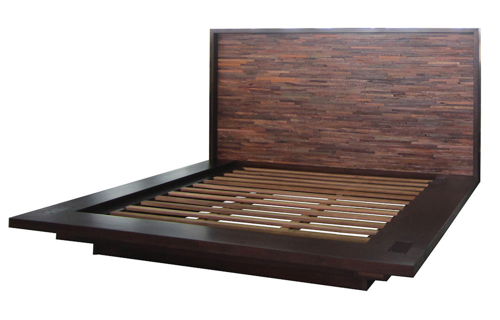 Devon Reclaimed Wood King Platform Bed Frame