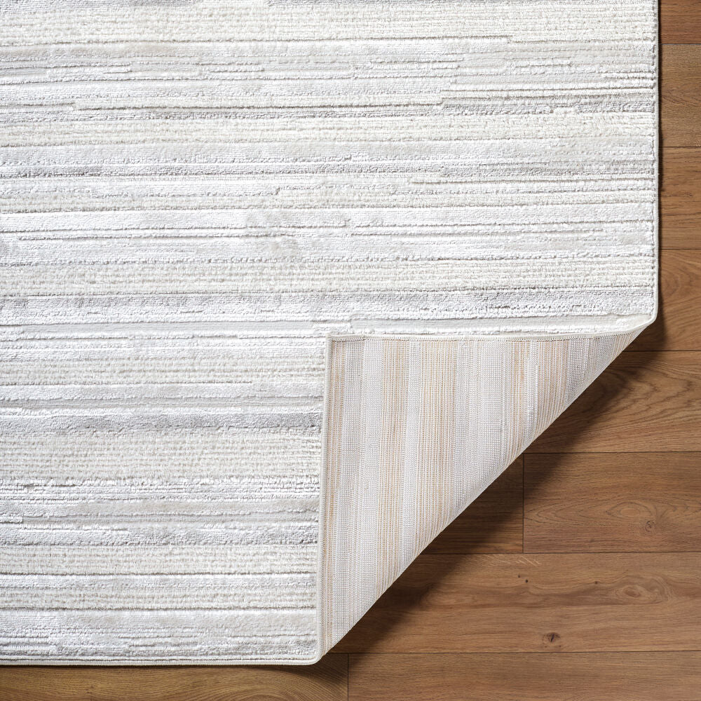 Wolly Cream/White Machine Woven Rug WOY-2304 - fold