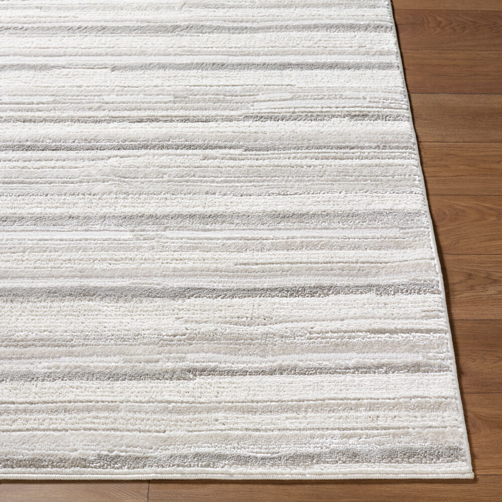Wolly Cream/White Machine Woven Rug WOY-2304 - front