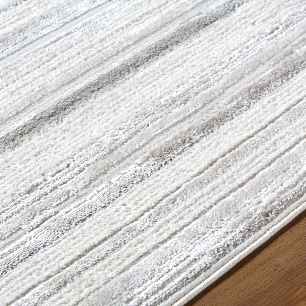 Wolly Cream/White Machine Woven Rug WOY-2304 - texture