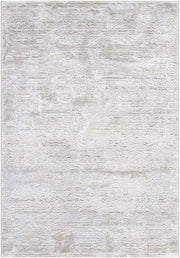 Wolly Cream/White Machine Woven Rug WOY-2305 - 5'3" x 7'
