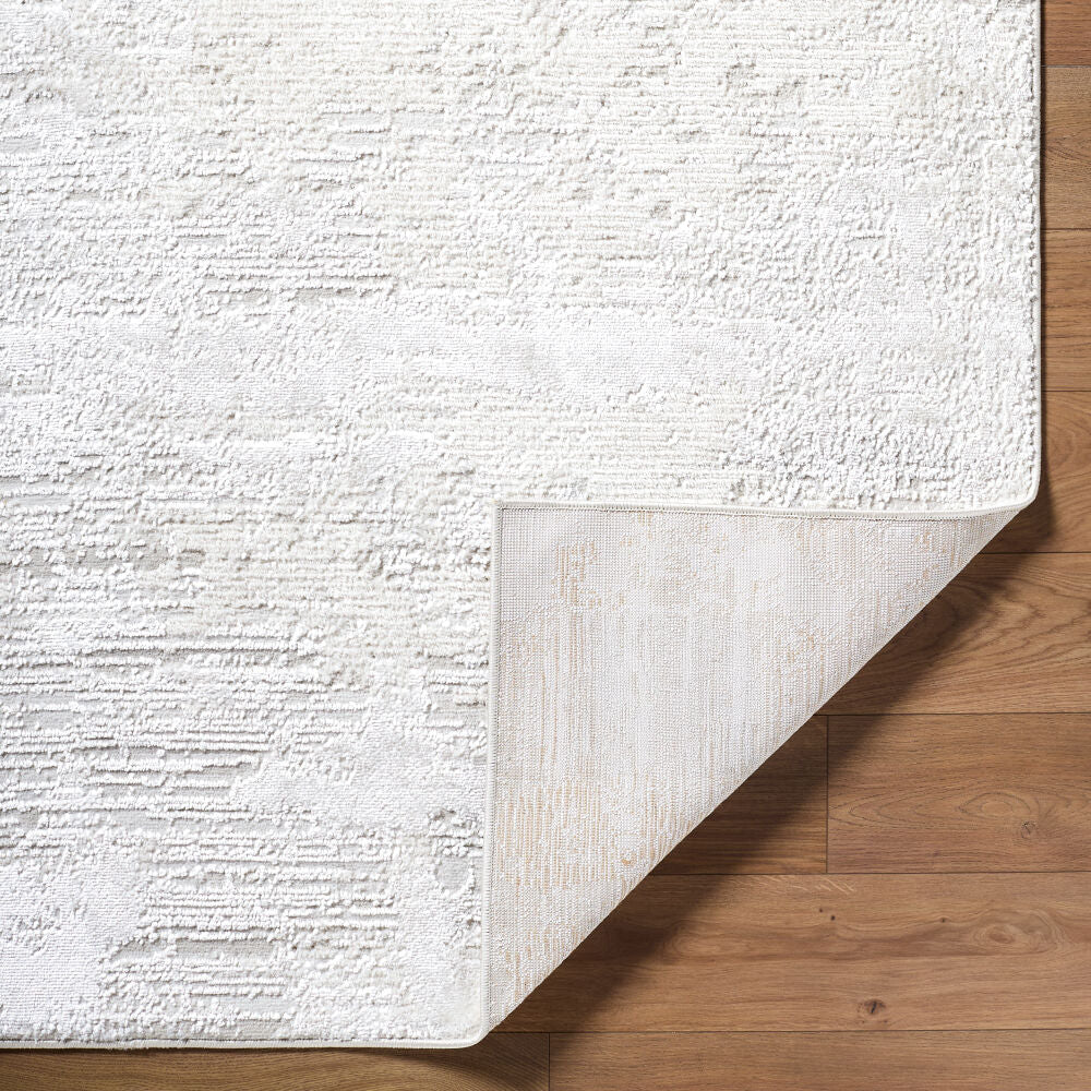 Wolly Cream/White Machine Woven Rug WOY-2305 - fold