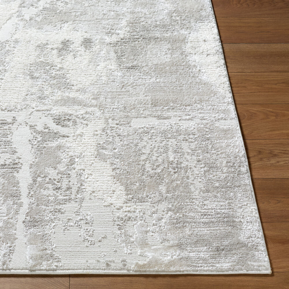 Wolly Cream/White Machine Woven Rug WOY-2309 - front