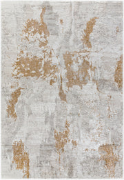 Wolly Ivory/White Machine Woven Rug - 5'3" x 7'