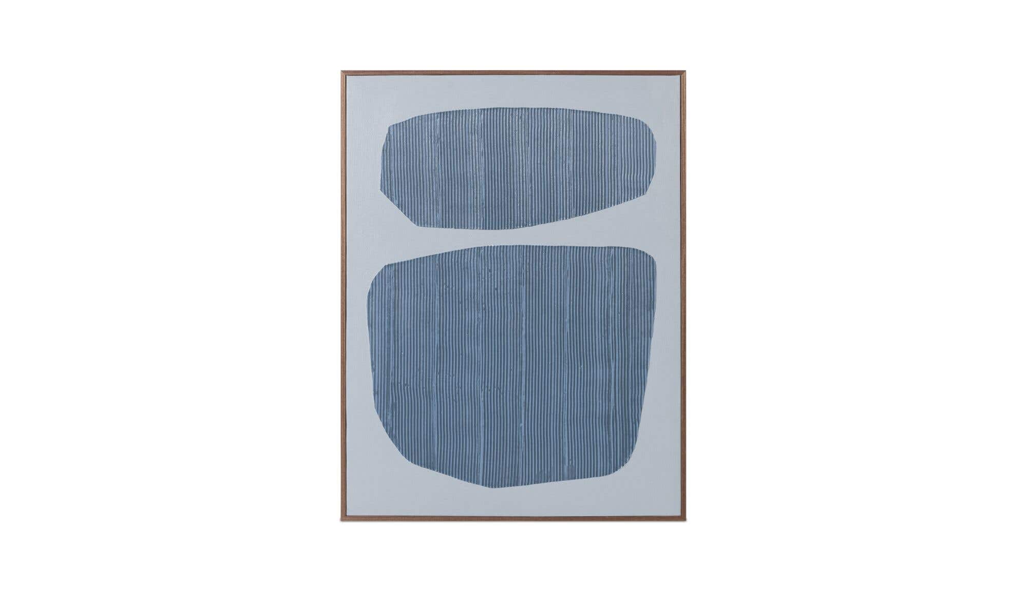 Uma Framed Painting Blue Palette by Moe's Home Collection - view 2