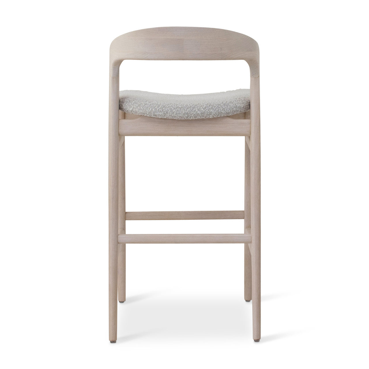 Modern Brazilian - Velma - Counter Stool - Bouclé Crafted Glaze Seat - Nevoa Frame