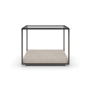 Open Air Almost Black Coffee Table 20" by Caracole