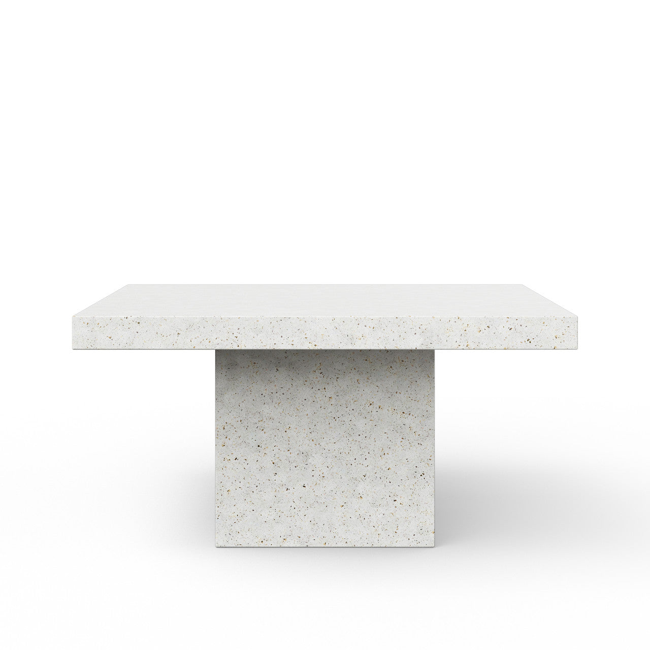 Mixx - Una 59" Square Dining Table - Ivory Terrazzo