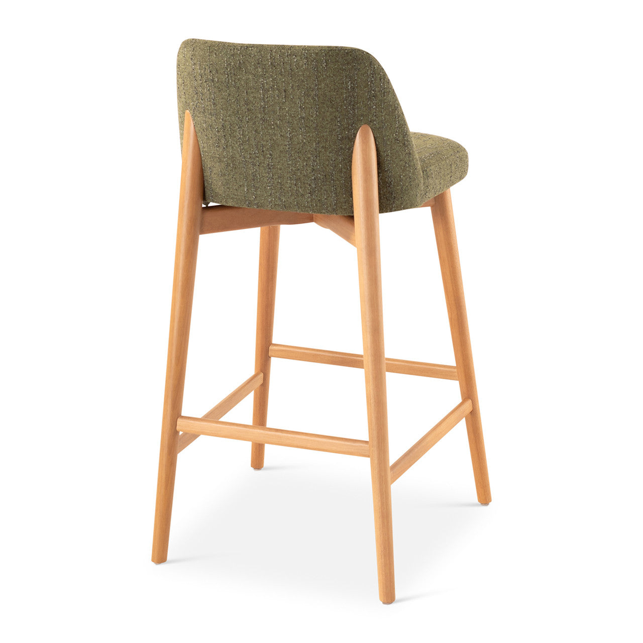 Tonia Bar Stool - Texan Burnish Guardian Seat - Domasco Frame
