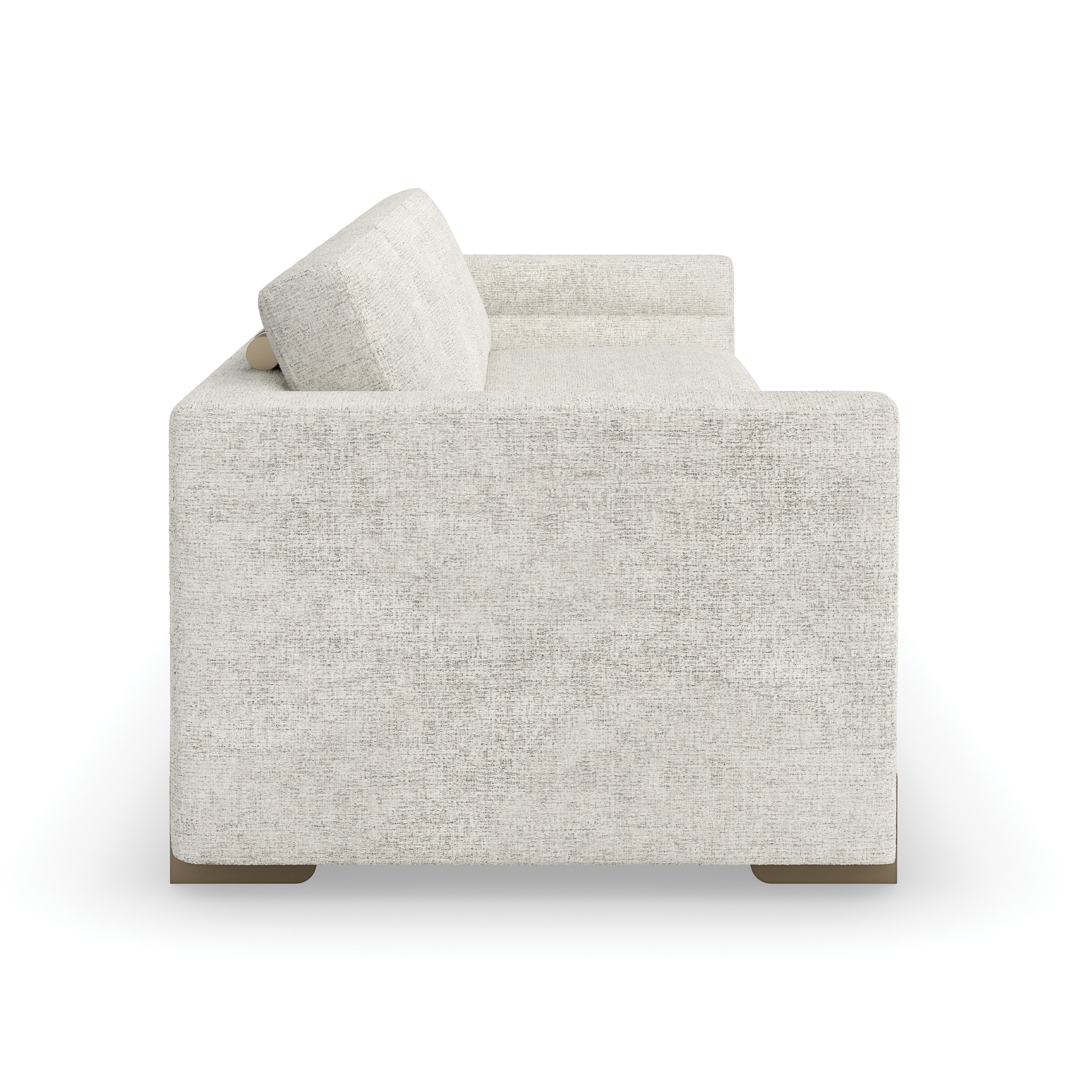 Counter Balance Sofa Brushed Gold 98" by Caracole - view 5